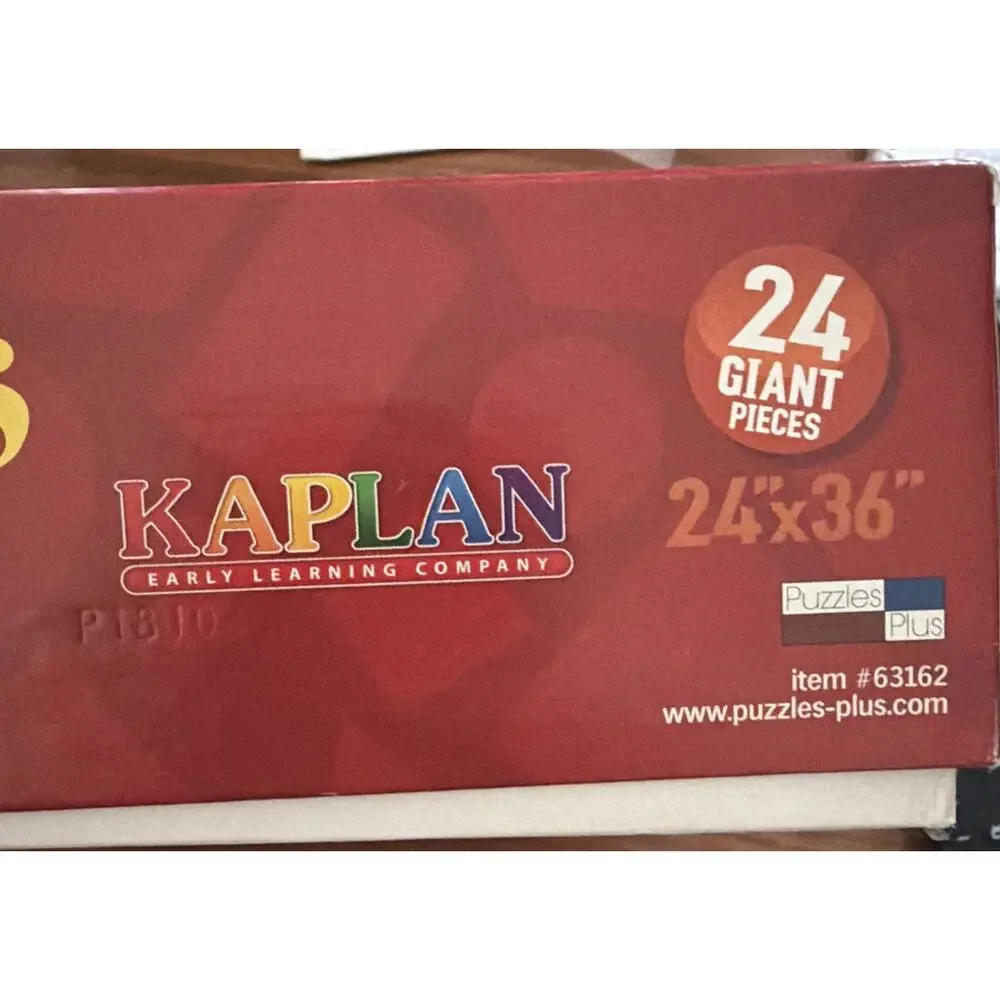New Kaplan Early Learning Las Formas Floor Puzzle Jumbo 24 Spanish Ages 3 Up